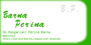 barna perina business card